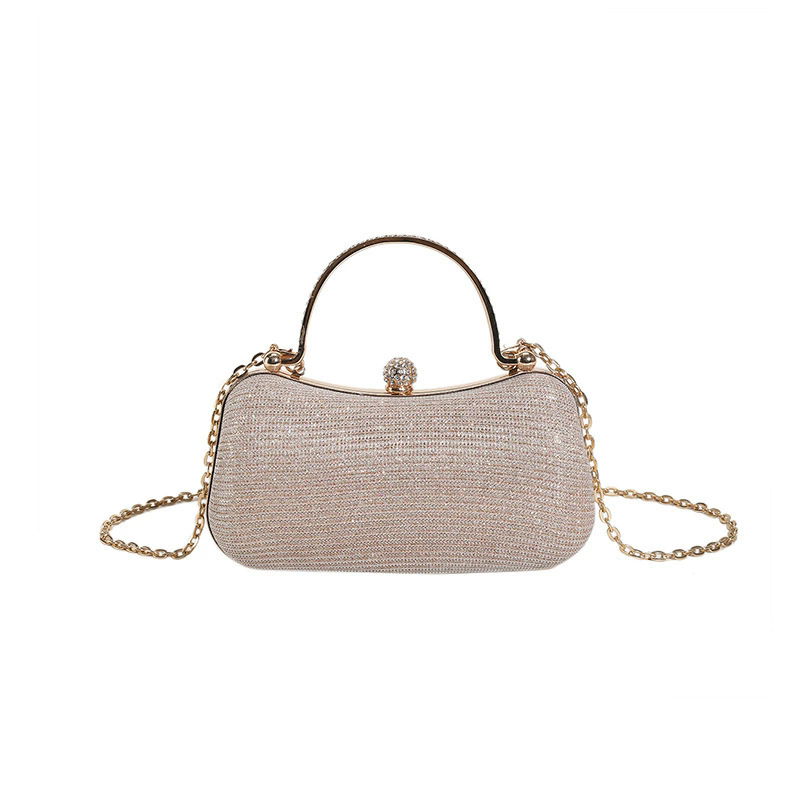 Ladies' Luxury Banquet Bag Sparkling Chain One Shoulder Crossbody Bags Temperament Versatile Party Evening Handbag
