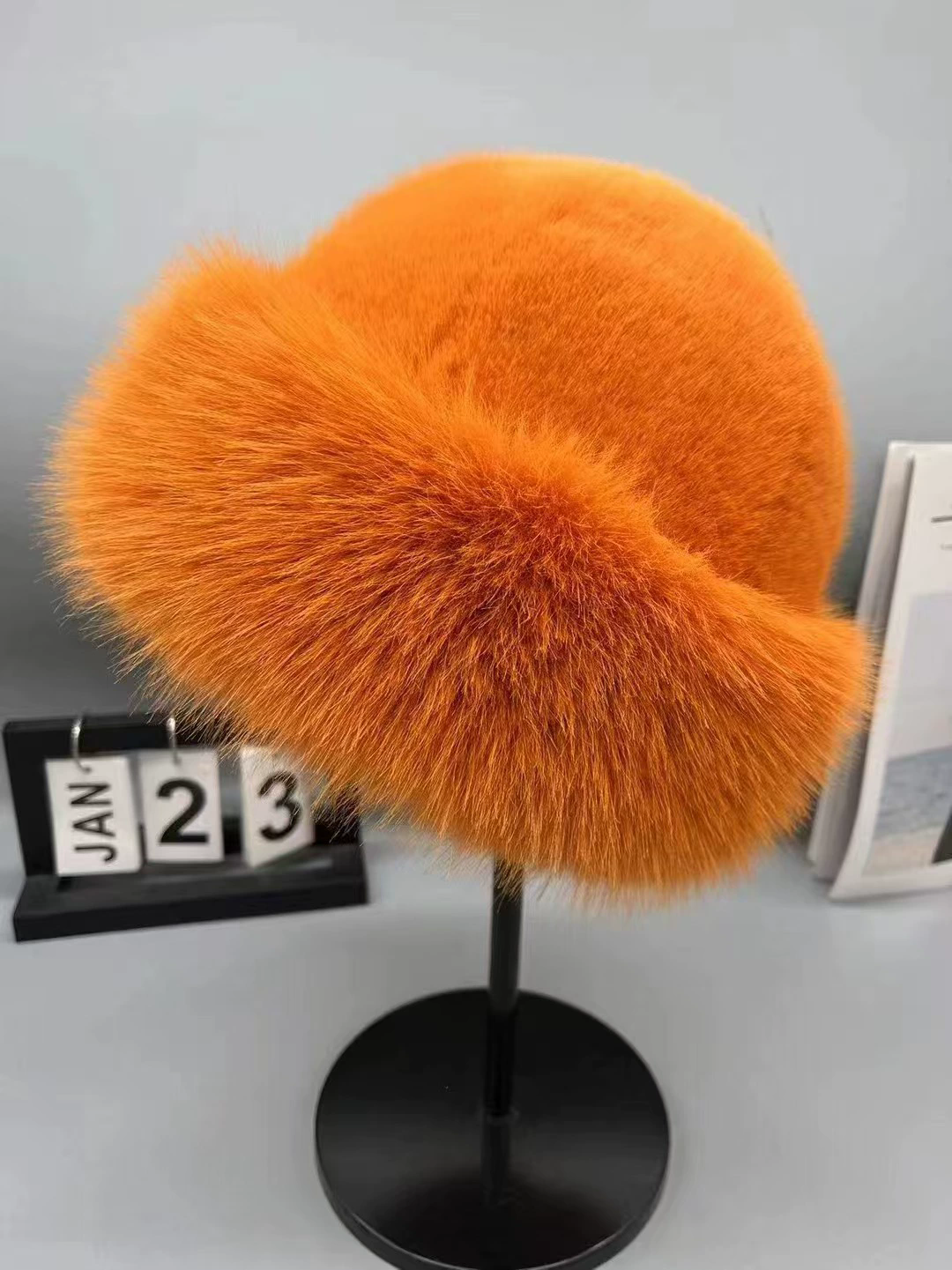 Women Plush Fisherman Hat Warm Women's Winter Hat Thicken Cold Snowy Day Panama Cap Chrismas Gifts New Fluffy Fur Bucket Hat