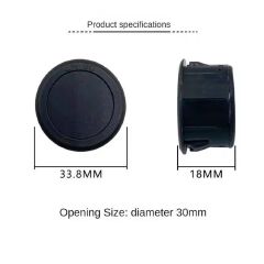 Round DC 4-100V LED Digital Display Circular Two-wire Voltmeter DC Digital Voltmeter Head Display Reverse Connection Protectio C-350