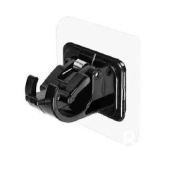 2pcs No Drill Curtain Rod Brackets Self-Adhesive Curtain Rod Holder Hook Adjustable Wall Curtain Fixed Clip Hanging Rack C-508