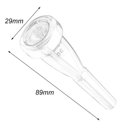 1pc 3C Small Mouth Silver Plated Bullet Baha Number Mouth Horn Nozzle 3C