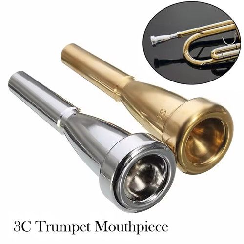 1pc 3C Small Mouth Silver Plated Bullet Baha Number Mouth Horn Nozzle 3C