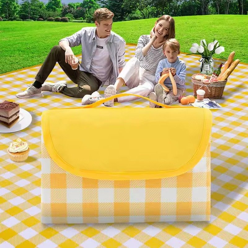 Thick Ultrasonic Picnic Mat, Waterproof Beach Blanket, Tent, Meadow Mat, Outdoor Camping Floor Carpet, Sleeping Pillow