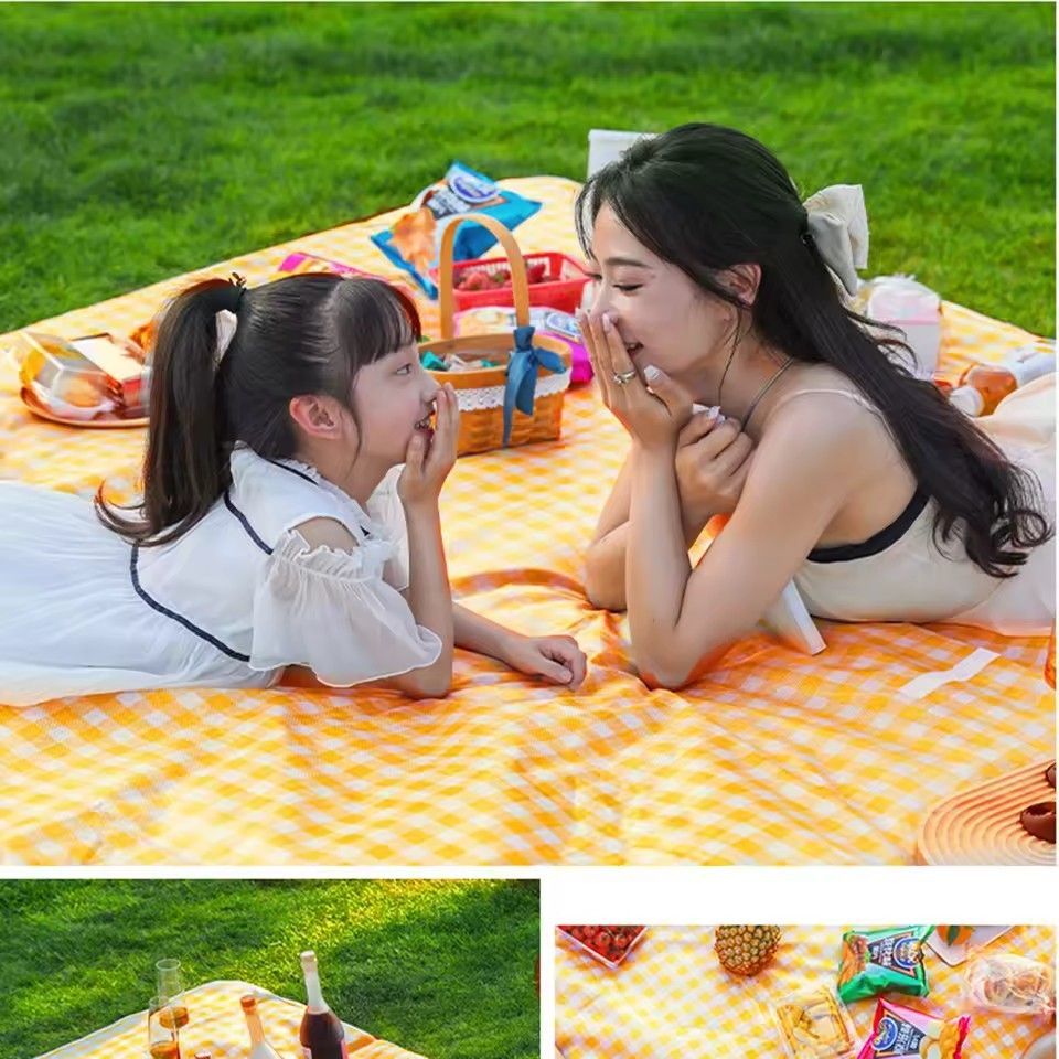 Thick Ultrasonic Picnic Mat, Waterproof Beach Blanket, Tent, Meadow Mat, Outdoor Camping Floor Carpet, Sleeping Pillow