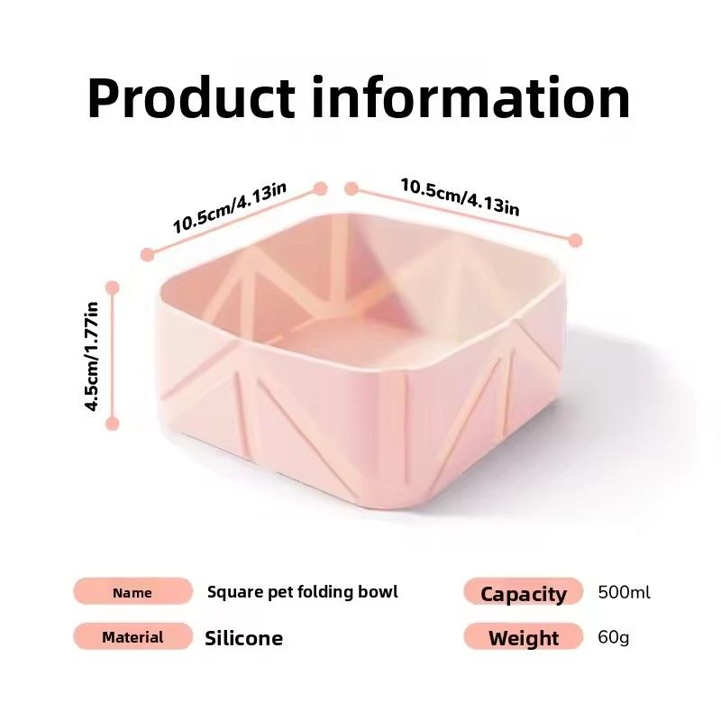 Folding Pet Bowl, Portable Silicone Outdoor Drinking Bowl, Dog Food Bowl, Cat Bowl, Camping Bowl Related Products