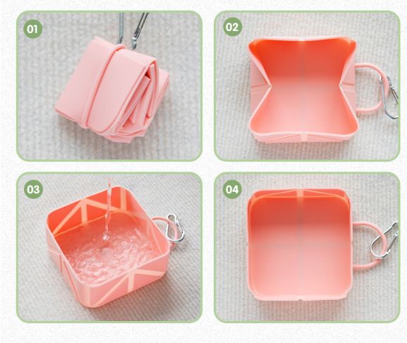 Folding Pet Bowl, Portable Silicone Outdoor Drinking Bowl, Dog Food Bowl, Cat Bowl, Camping Bowl Related Products