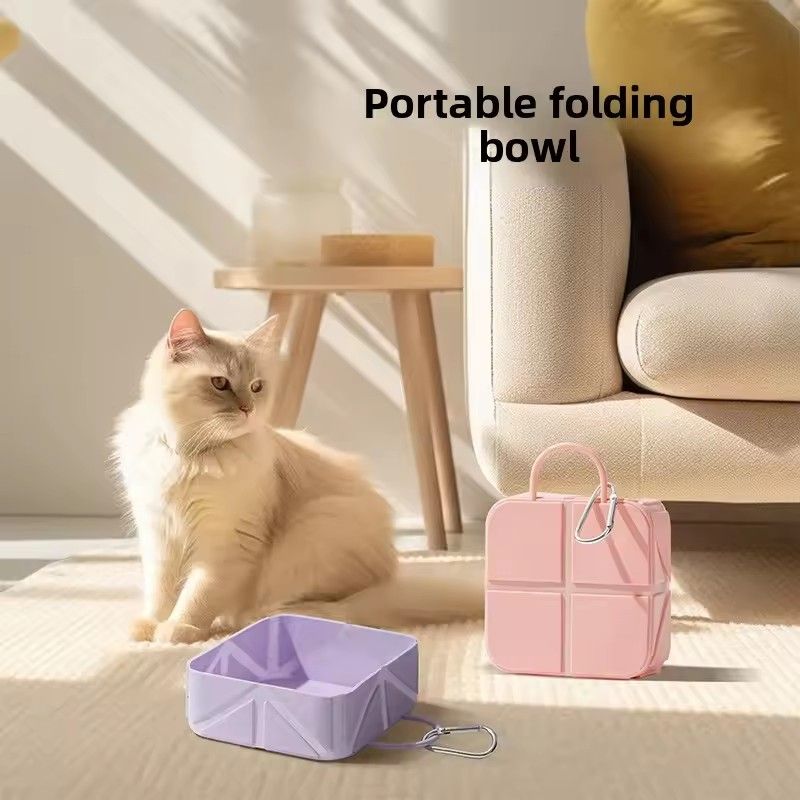 Folding Pet Bowl, Portable Silicone Outdoor Drinking Bowl, Dog Food Bowl, Cat Bowl, Camping Bowl Related Products