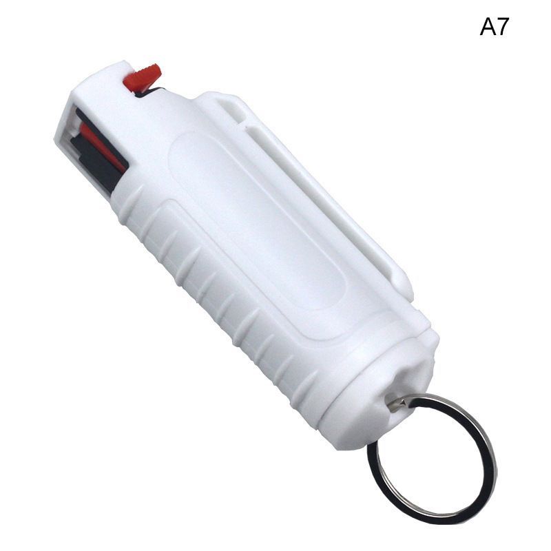 20ml Women Self Defense Pepper Spray Plastic Case Emergency Box Spray Shell with Key Ring Keychain Portable Defend Tool C-489
