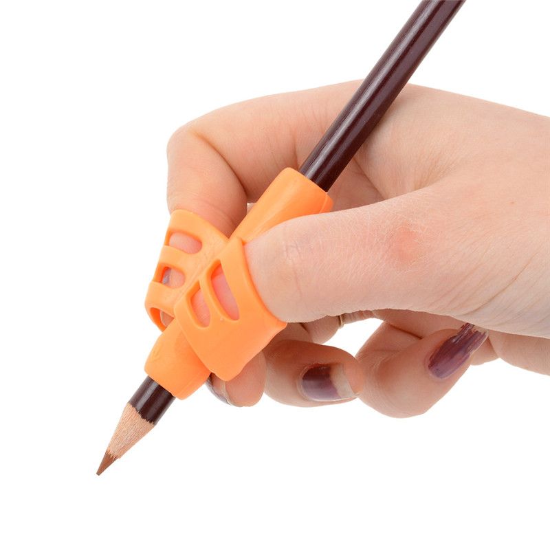 1 Set Non-toxic Children Pencil Holder Pen Writing Aid Grip Posture Correction Tools Office School Supplies E-413