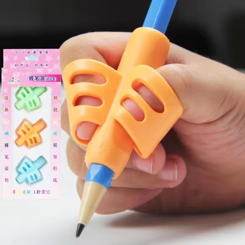 1 Set Non-toxic Children Pencil Holder Pen Writing Aid Grip Posture Correction Tools Office School Supplies E-413