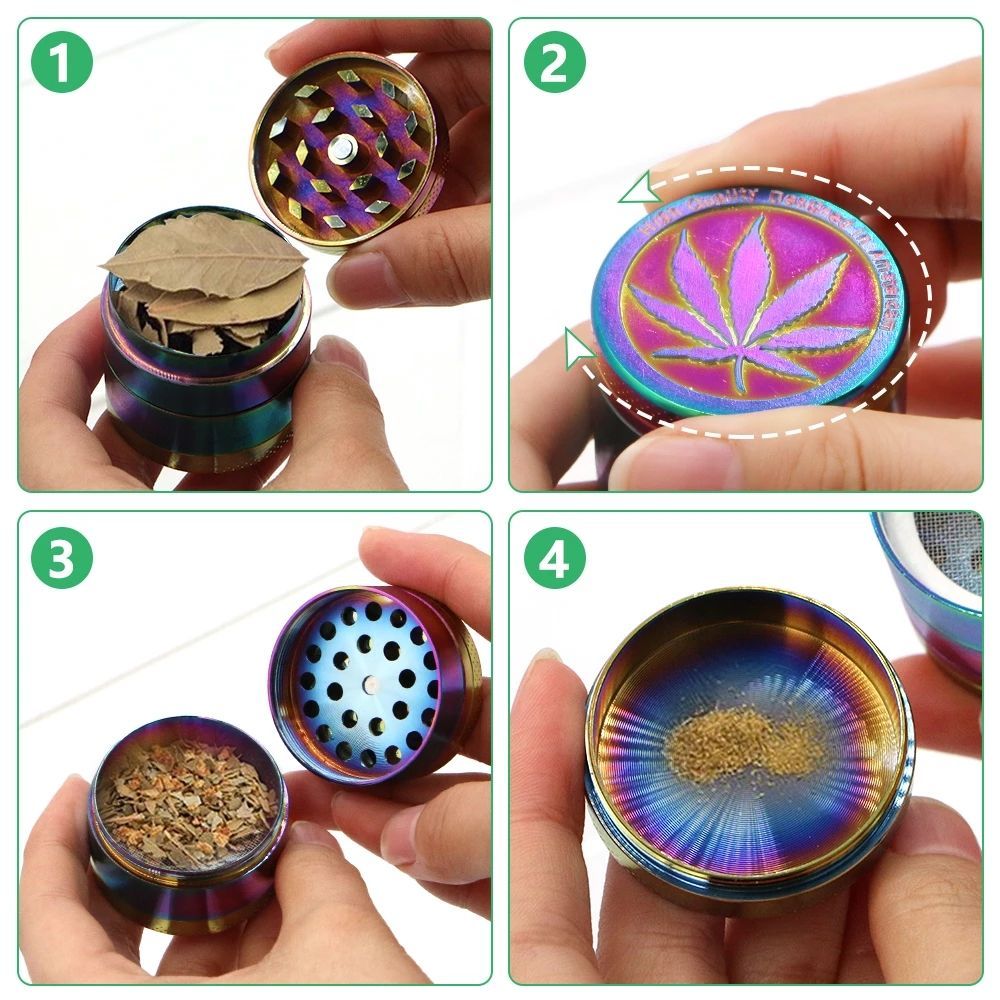 3 Layer Herb Weeder Weeder Smoking Accessories Manual Manual Grass Spice Grinder Grinder Grinder Box Gift E-1257