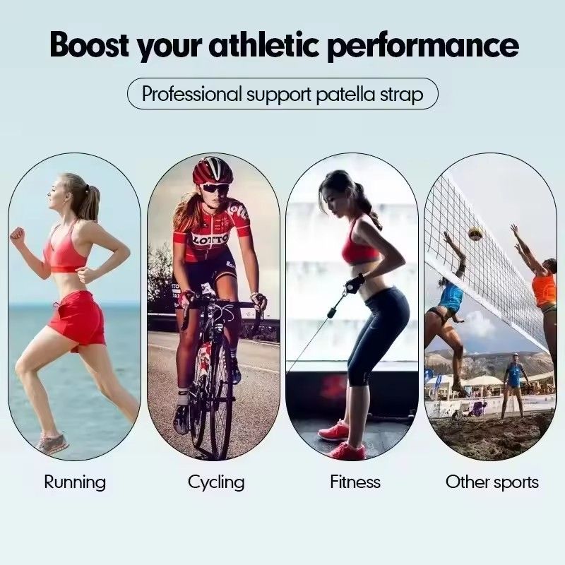 1PCS Pressurized Knee Wrap Sleeve Support Bandage Pad Elastic Braces Knee Hole Kneepad Safety Basketball Tennis Cycling C-203