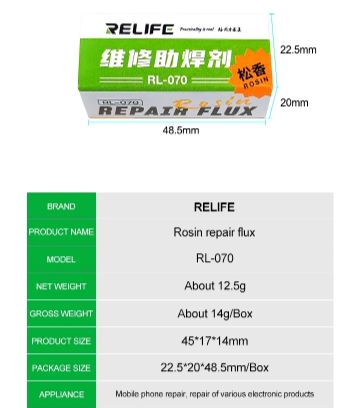 10pcs RL-070 Welding aid tin Cream for High Purity Welding Prevents Oxidation Solder Paste Flow Rosin PCB BGA PGA SMD Repair