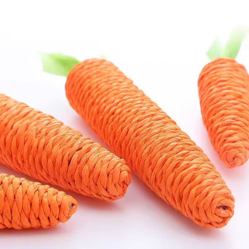 Carrot Cat Toys, Pet Supplies, Anti Bite Paper Rope, Interactive Teeth Cleaning Game, Cat Carrot Chewing Toys