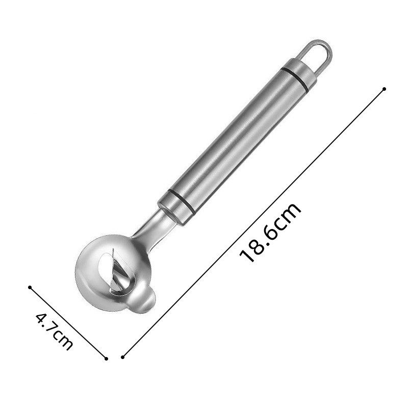1pc Stainless Steel Kitchen Peeler, Peeling Spoon, Pasta Cutter, Household Stainless Steel Multifunctional Peeler