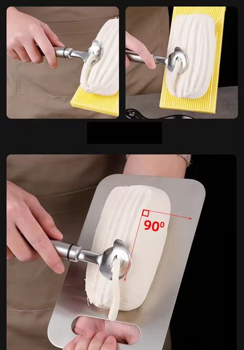 1pc Stainless Steel Kitchen Peeler, Peeling Spoon, Pasta Cutter, Household Stainless Steel Multifunctional Peeler