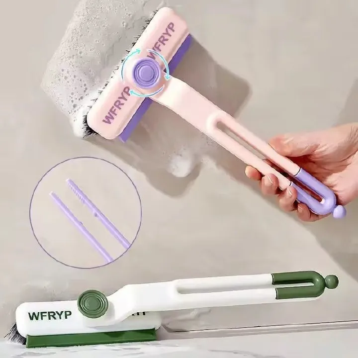 Multifunction Rotary Crack Cleaning Brush, 360 Degree Rotary Hand Brush for Holes, Home Cleaning Tool for Bathroom and Kitchen
