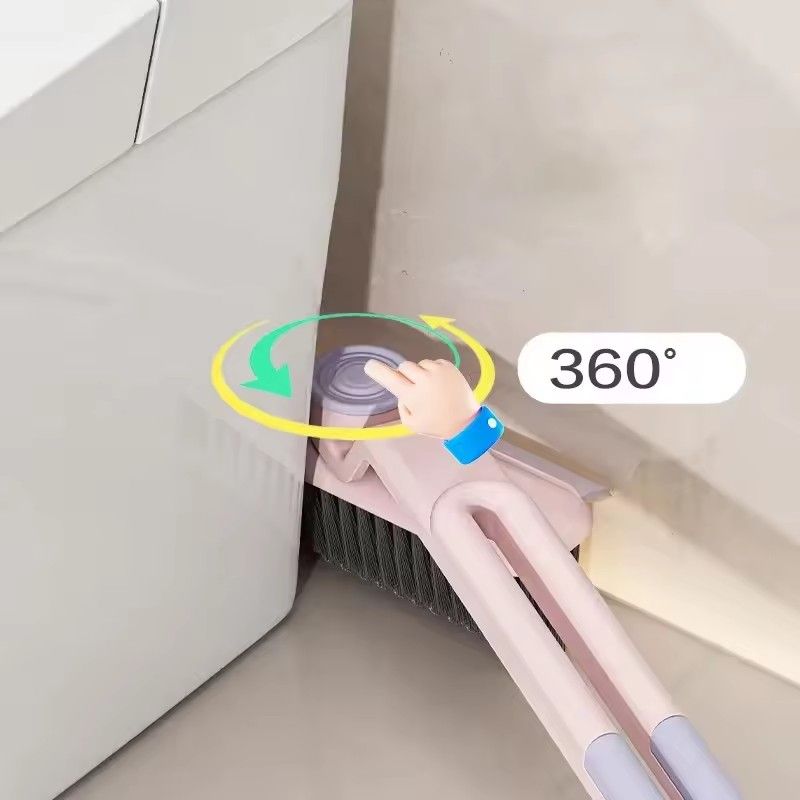 Multifunction Rotary Crack Cleaning Brush, 360 Degree Rotary Hand Brush for Holes, Home Cleaning Tool for Bathroom and Kitchen