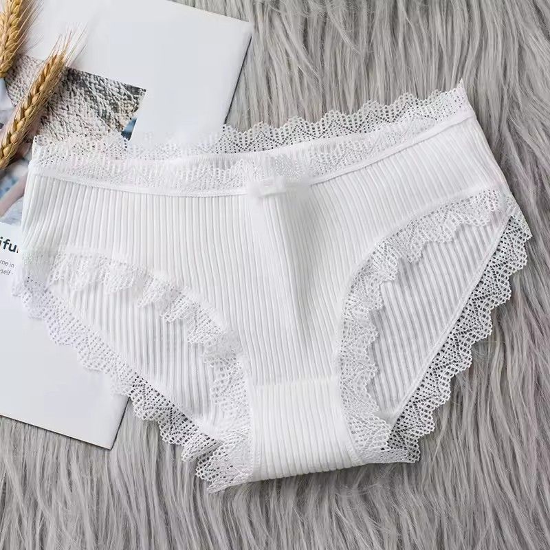 3pcs/set  Cotton Panties Women Comfortable Underwears Sexy Middle-Waisted Underpants Female Lingerie Big Size Ladies Briefs & FZ-349