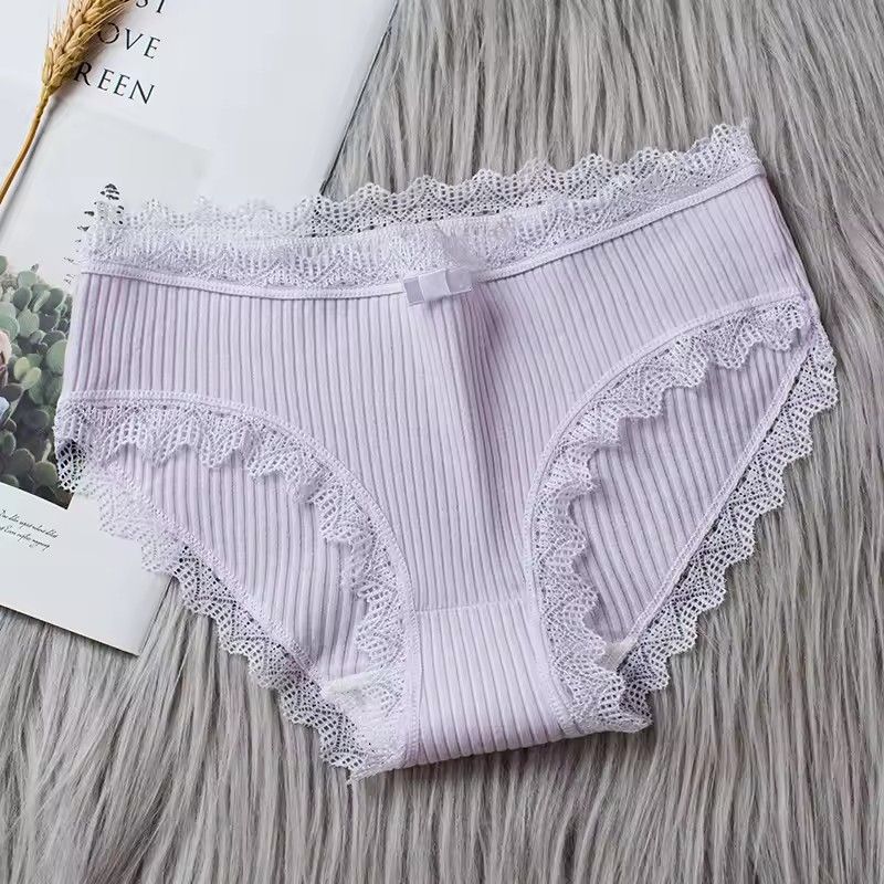 3pcs/set  Cotton Panties Women Comfortable Underwears Sexy Middle-Waisted Underpants Female Lingerie Big Size Ladies Briefs & FZ-349