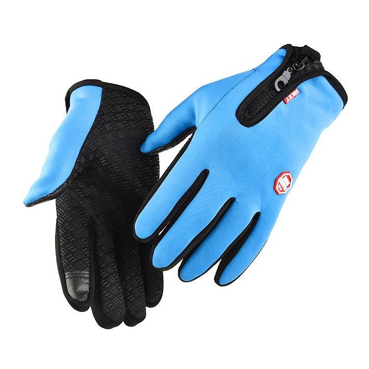 Waterproof Windproof Cold Gloves Winter Gloves for Men Snowboard Motorcycle Riding Driving Warm Touchscreen Zipper Unisex Glove C-515