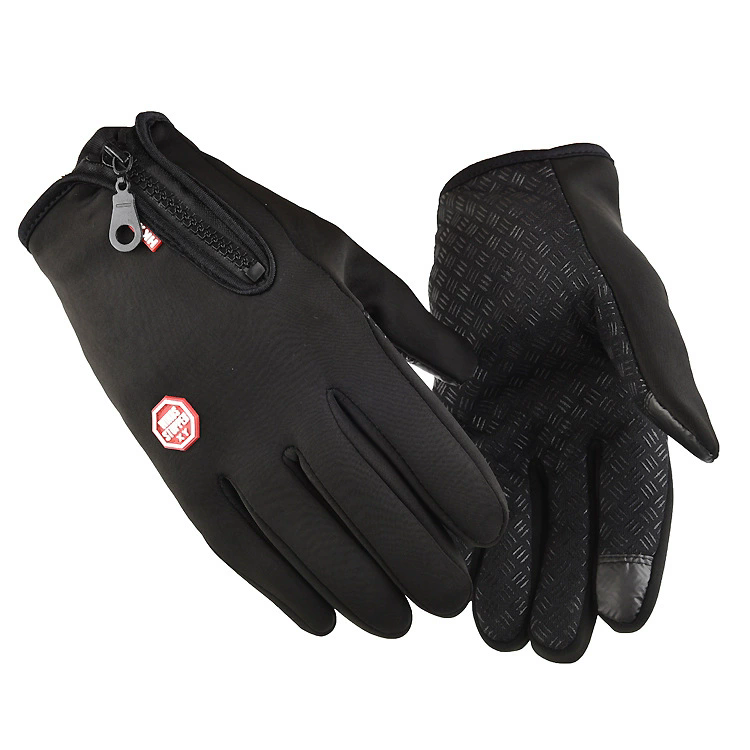 Waterproof Windproof Cold Gloves Winter Gloves for Men Snowboard Motorcycle Riding Driving Warm Touchscreen Zipper Unisex Glove C-515