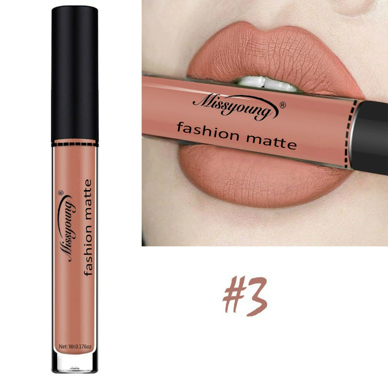 1Pcs Lipstick Brown Nude Chocolate Color Liquid Lipstick Lip Gloss Matte Batom Matte Maquiagem B2-145-1 view 3