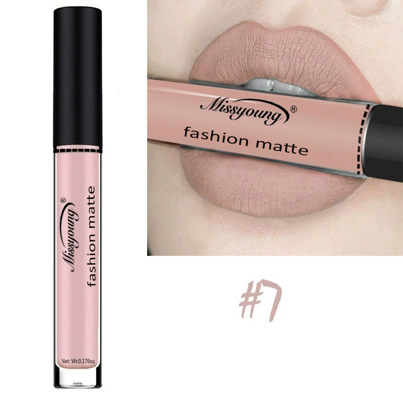 1Pcs Lipstick Brown Nude Chocolate Color Liquid Lipstick Lip Gloss Matte Batom Matte Maquiagem B2-145-1 view 7