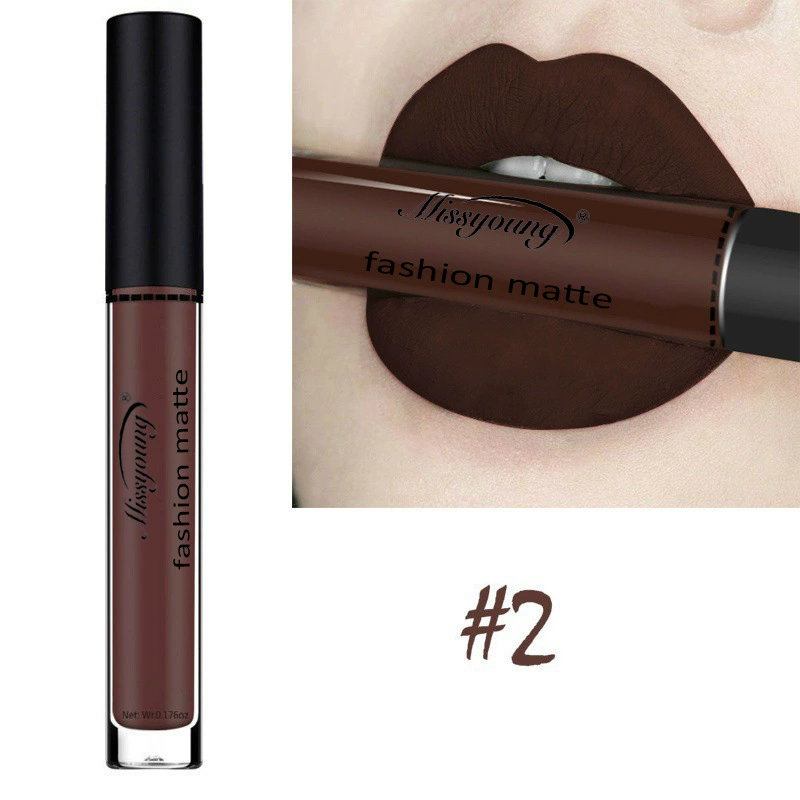 1Pcs Lipstick Brown Nude Chocolate Color Liquid Lipstick Lip Gloss Matte Batom Matte Maquiagem B2-145-1 view 2
