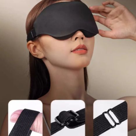 1pc Summer Soft 3D Eye Mask, Sleeping Mask with Breathable Light Blocking, Pressureless Capsule, Relieves Fatigue