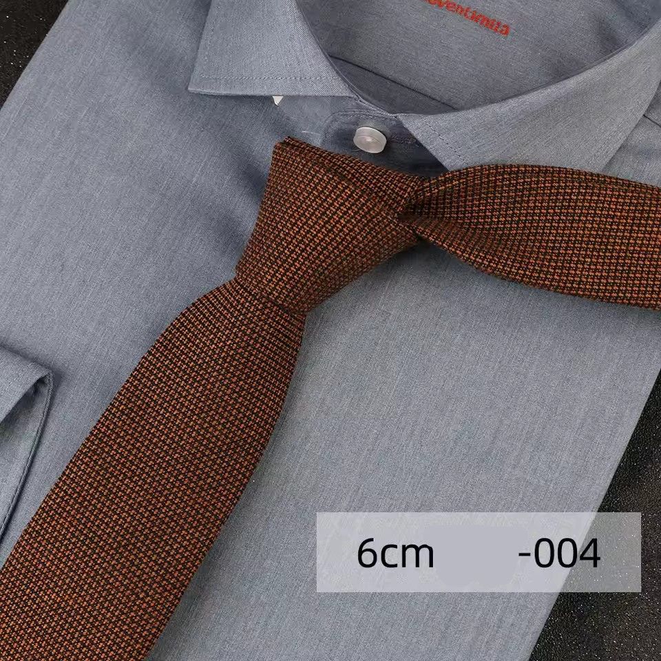 Fashionable 145cm Quality Thin Cotton Ties For Men, Formal Occasions, Vintage Cotton Plaid Tie, Wedding, Party, Gift