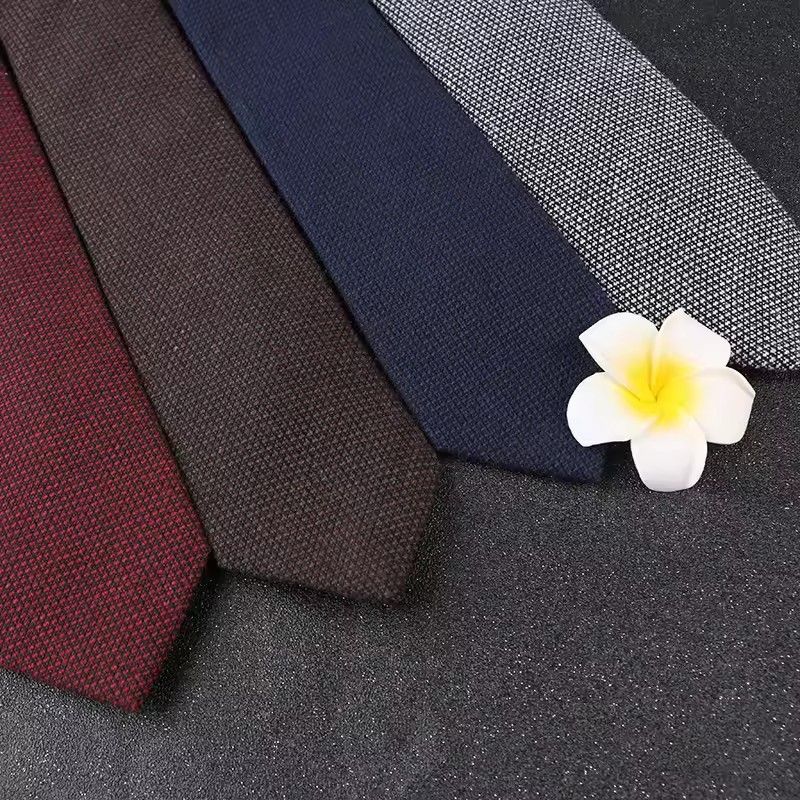 Fashionable 145cm Quality Thin Cotton Ties For Men, Formal Occasions, Vintage Cotton Plaid Tie, Wedding, Party, Gift