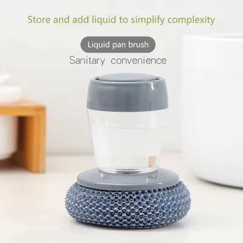 1pc Kitchen and Household Stove Cleaning Brush, Kitchen Sink Brush, Pot, Oven, Durable PET Steel Wire Ball Brush Added