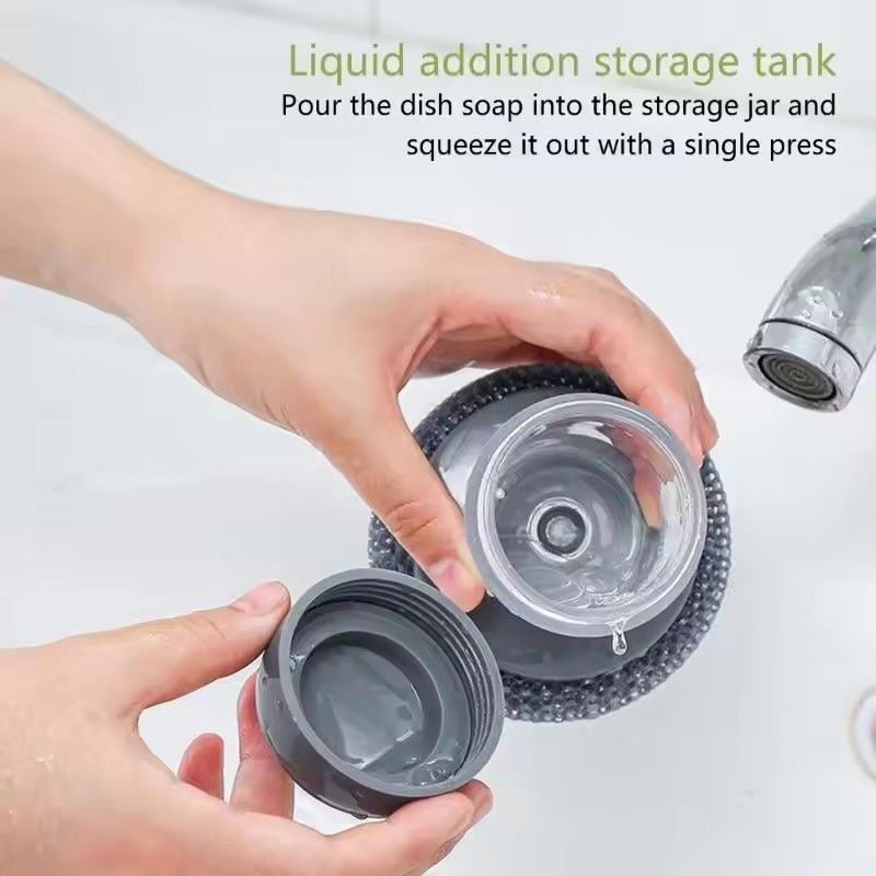 1pc Kitchen and Household Stove Cleaning Brush, Kitchen Sink Brush, Pot, Oven, Durable PET Steel Wire Ball Brush Added