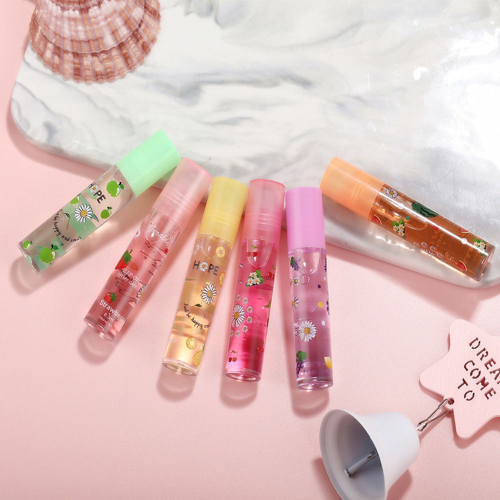 Lip Gloss Set Fruit Flavored Roll On Rollerball Lip Oil Transparent Plumping Lip Gloss for Teens and Kids  B2-811 view 6
