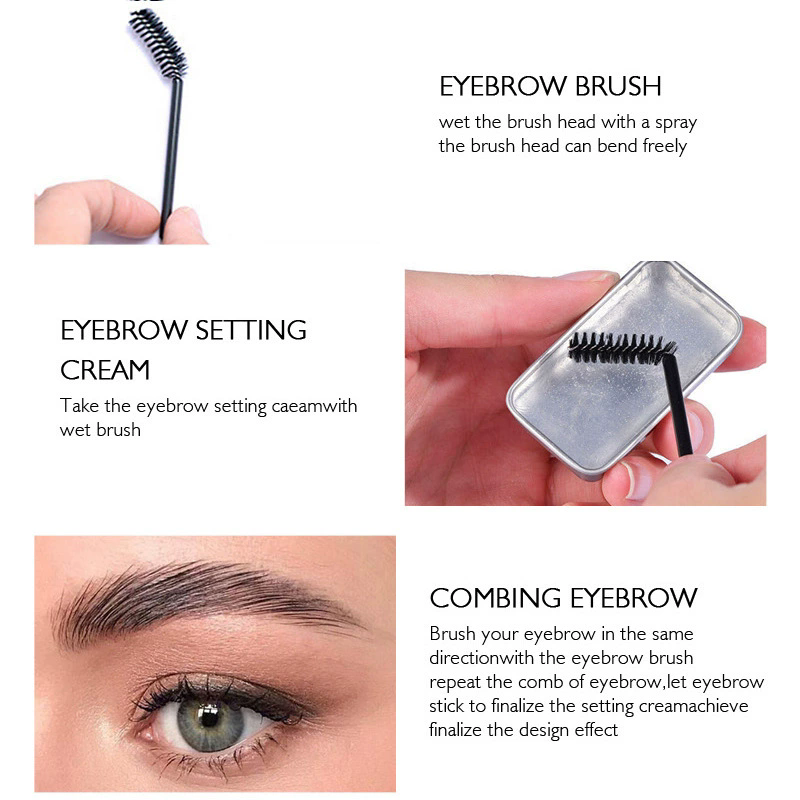 1pc Brow Repair Soap Style Wax Gel With Brush Long Lasting Makeup Eyebrow Eye Makeup Easy To Use Tool Waterproof B2-788 view 7
