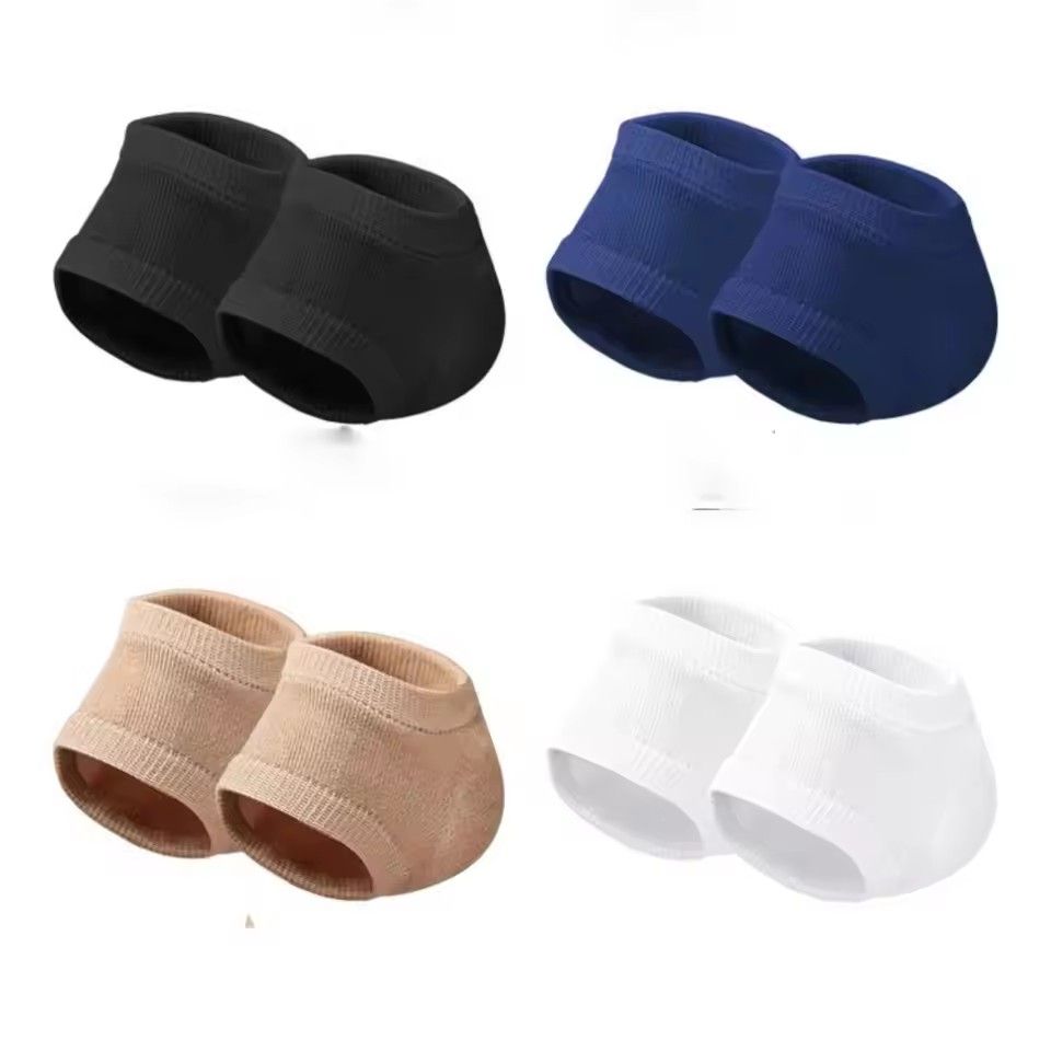 Thin Socks Foot Skin Moisturizing Plantar Fasciitis Support Female Socks Silicone Heel Pads Gel Heel Protector Half-yard C-524