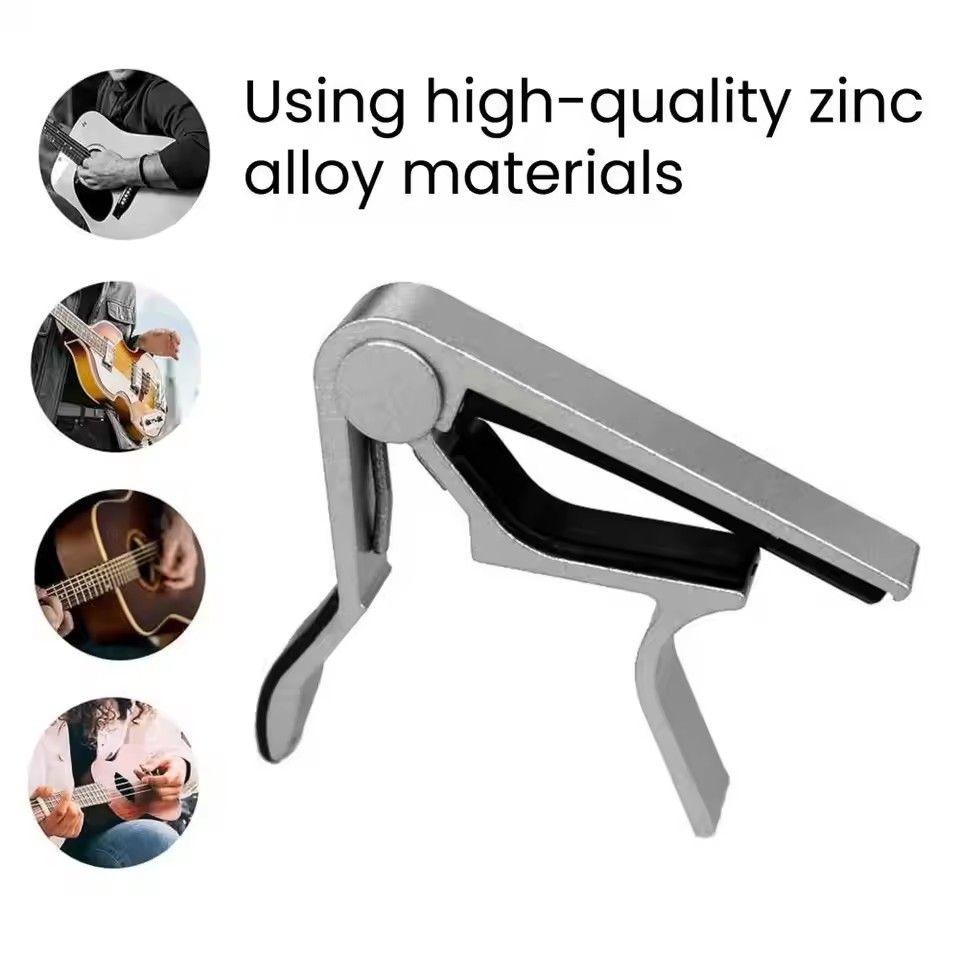 Metal Guitar Capo Universal Ukulele Acoustic Classical Folk Electric Guitar Tuner Clip Music Instruments Reusable Guitar Capo
