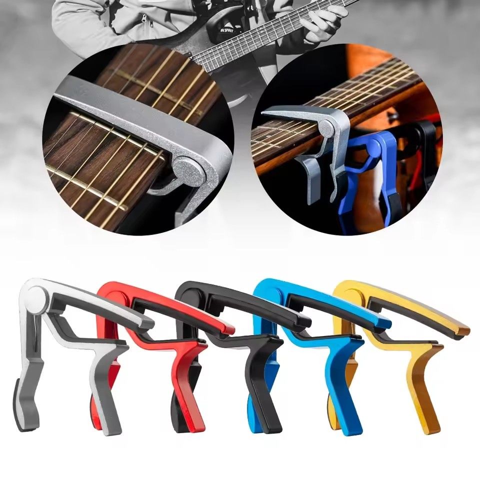Metal Guitar Capo Universal Ukulele Acoustic Classical Folk Electric Guitar Tuner Clip Music Instruments Reusable Guitar Capo