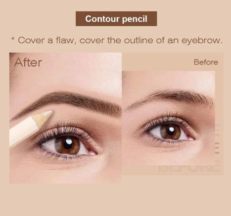3pcs Eyebrow Pencil Set, Waterproof, Korean Women's Long-term Cosmetics, Concealer, Eyeliner, Durable Waterproof Eyebrow Pencil