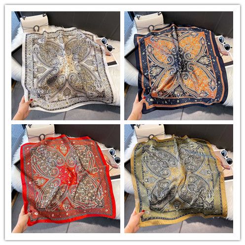 2025 New Square Scarf, Simulated Silk Scarf, Professional Matching Shirt for Female White-collar Workers, Fashionable Scarf
