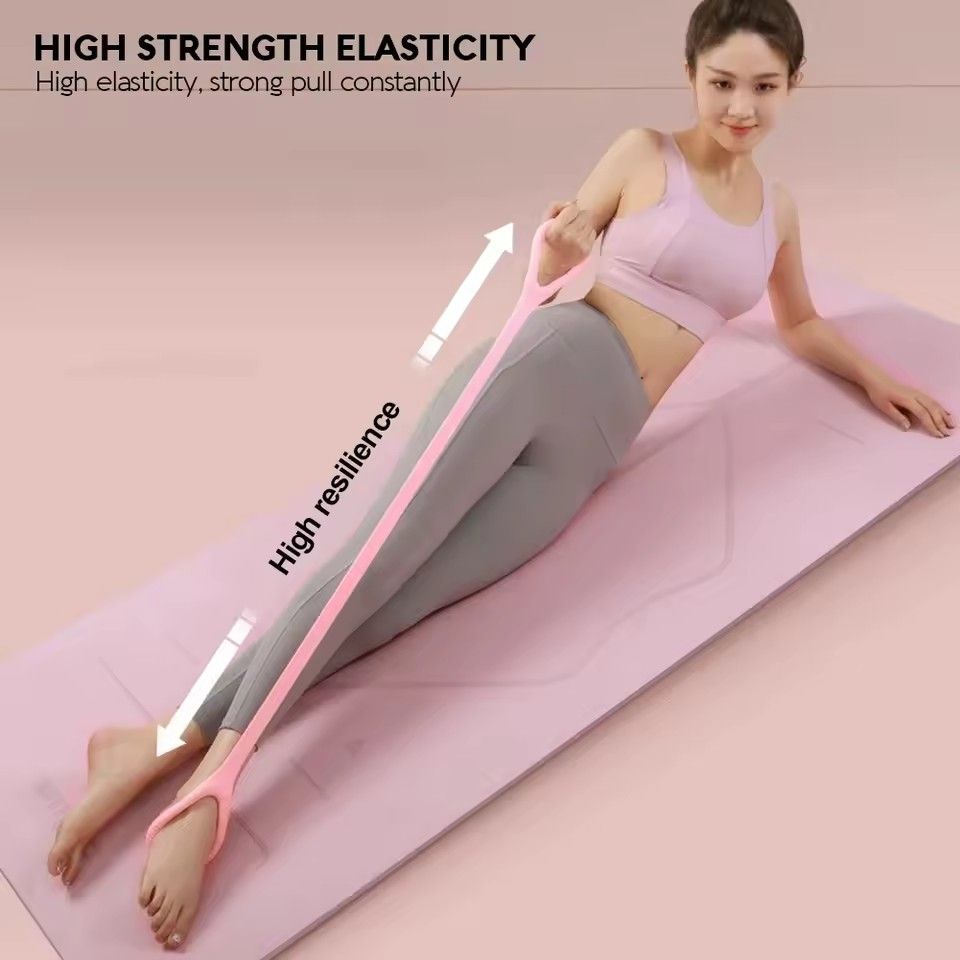 Rally Open Back Fitness Stretching Belt Elastic Belt Exercising Equipment Household Open Shoulder Back Yoga Artifact
