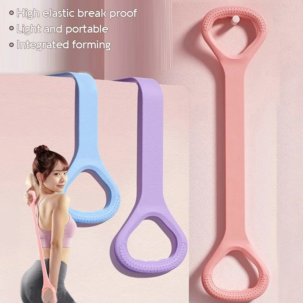 Rally Open Back Fitness Stretching Belt Elastic Belt Exercising Equipment Household Open Shoulder Back Yoga Artifact