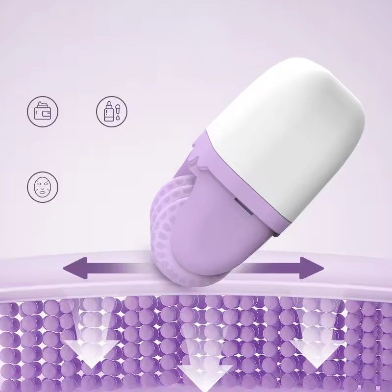 Double Head Roller Cold Pressing Device, 2-in-1 ice Massage Device, Multifunctional Massage, Relieve Edema and Cool Down