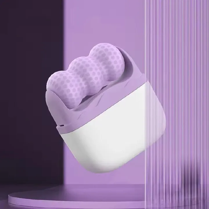 Double Head Roller Cold Pressing Device, 2-in-1 ice Massage Device, Multifunctional Massage, Relieve Edema and Cool Down