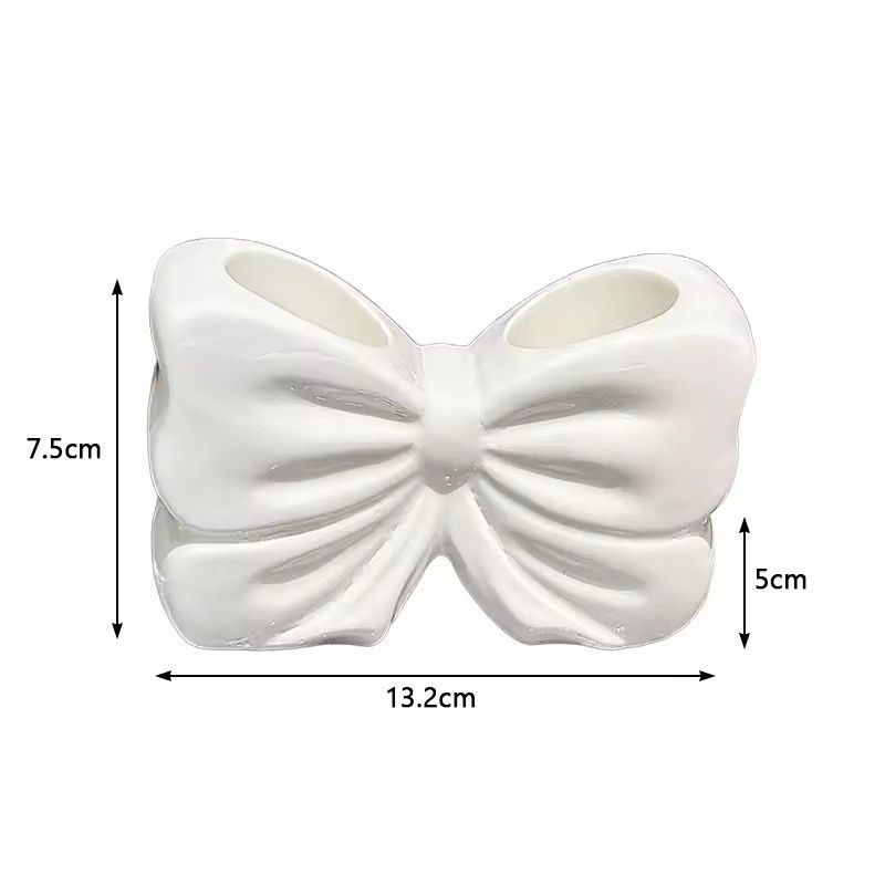 1pc Creative Toothbrush Stand with Loop, Ceramic Electric Toothpaste Storage Rack, Bathroom Countertop Storage Accessories