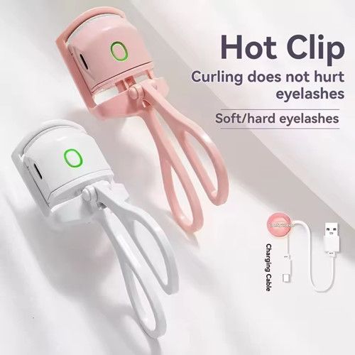 Electric Eyelash Curler with Heating, Thermal Eyelash Curler, USB Rechargeable, Mini Long Lasting Makeup Tool, Beauty Tool