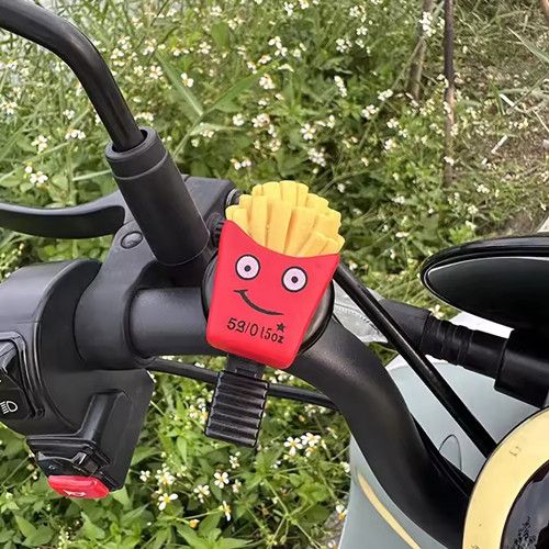 Bicycle Bell With Hamburg Drawings, Mountain Bike Handlebar Safety Bell, Fries Sandwich, Noisy Cycling Accessories