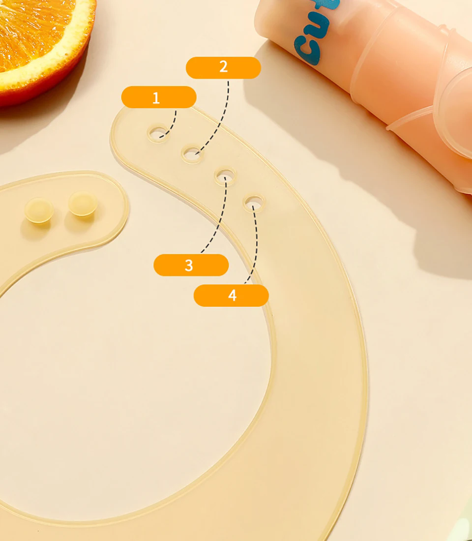 Baby Silicone Bib For Summer Waterproof Feeding Bib For Children Lightweight And Thin No Sagging When Worn