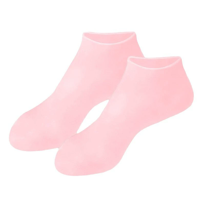 1Pair Silicone Moisturizing Foot Socks for Dry Cracked Feet Foot Care Socks Spa Pedicure Socks Massage Moisturizing Gel Socks FZ-353-1